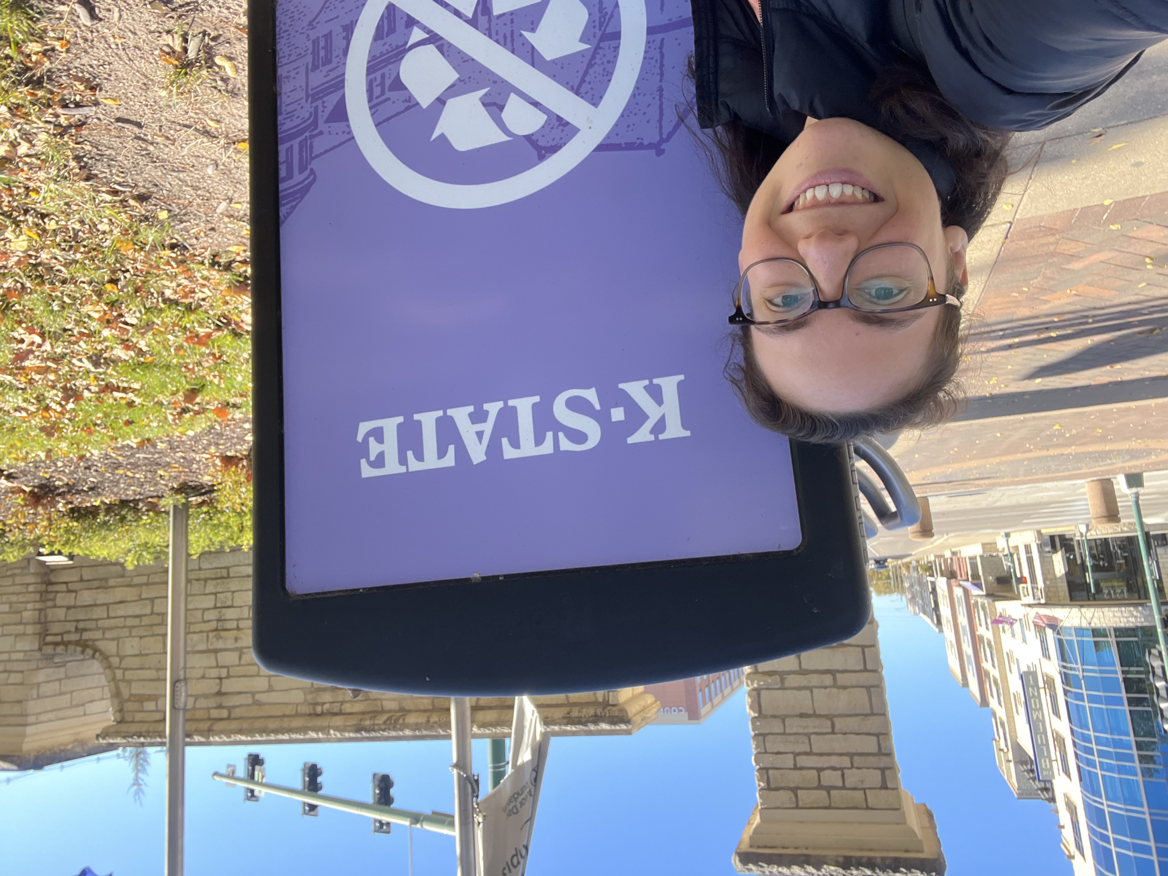 Kansas State trash can